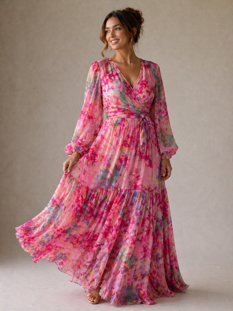 Ivy & Grace™ | Wrap Dress with Floral Print