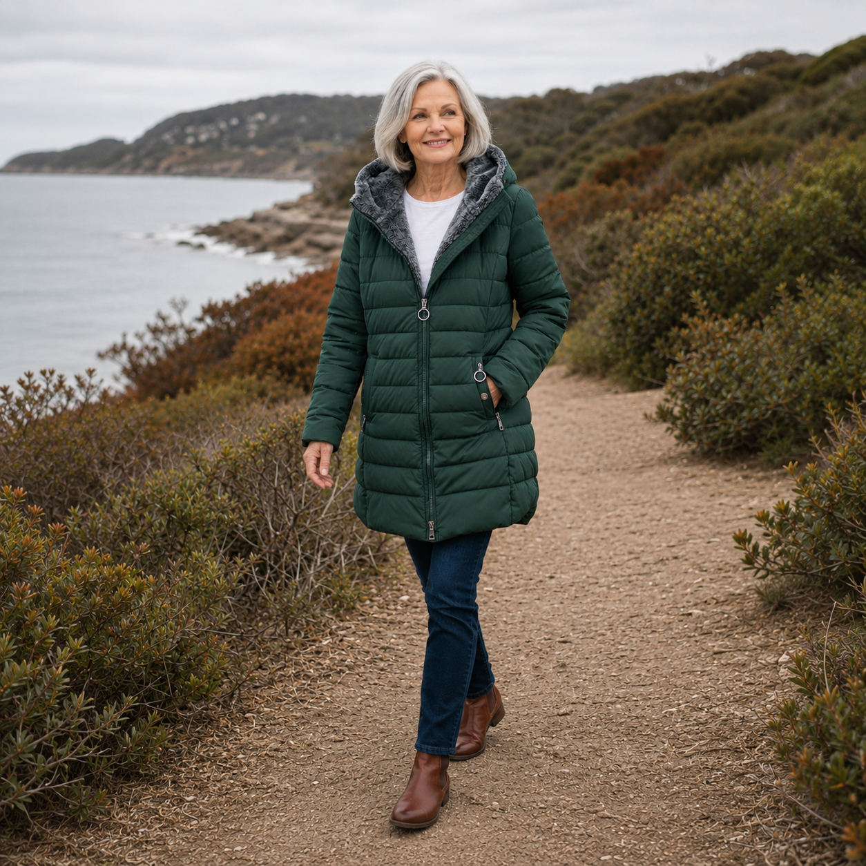 Jami™ | Quilted A-Line Winter Coat