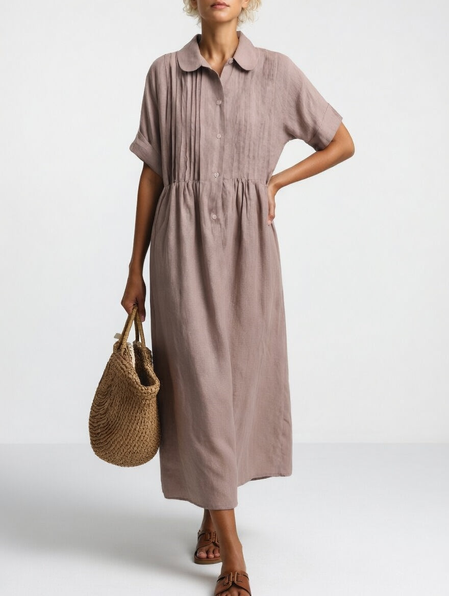 LYSANDRA™ — FLUID SHIRT DRESS
