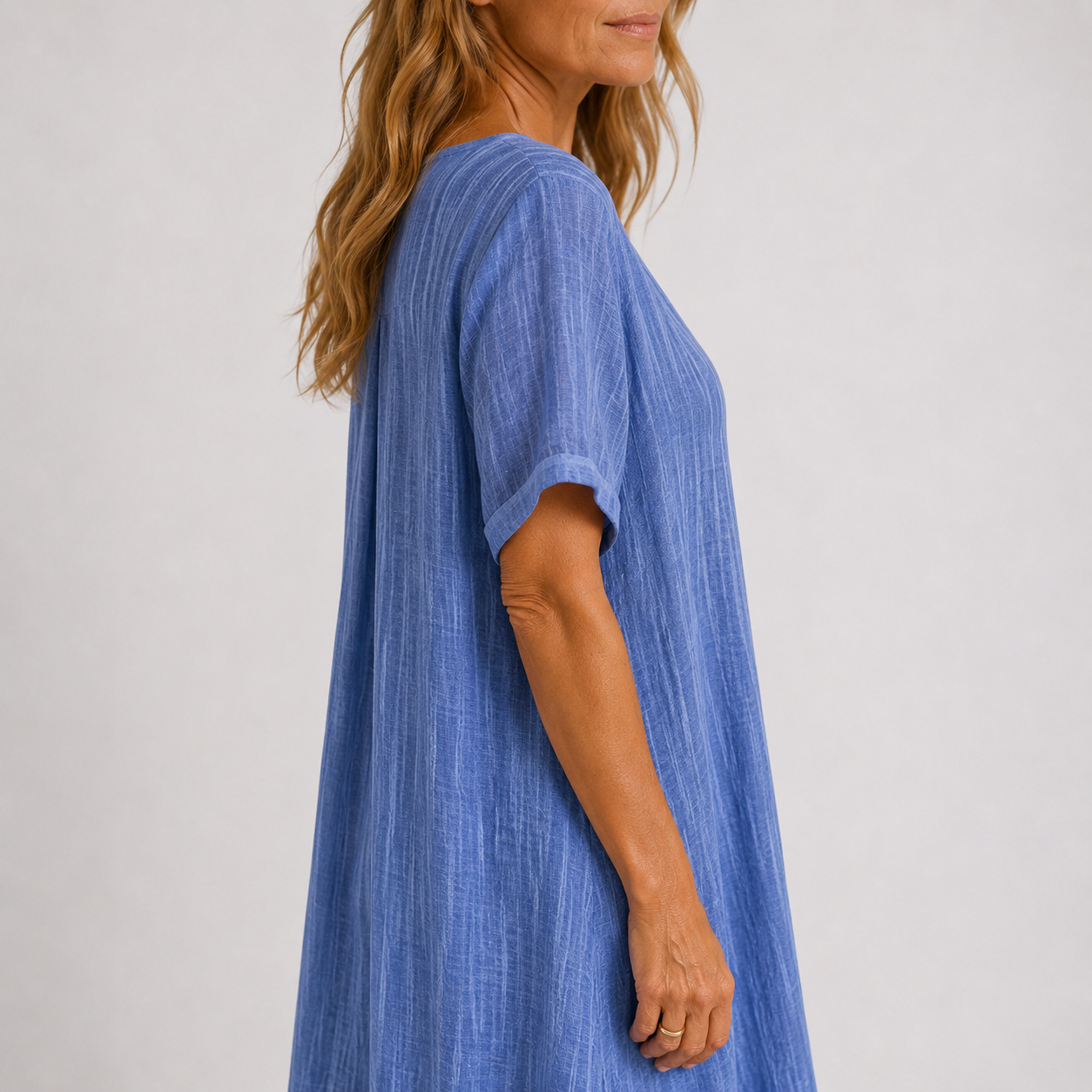 Violette - Long Fluid Linen Dress