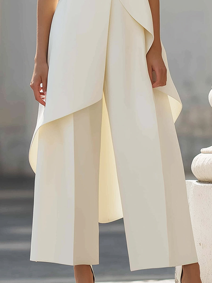 Martina | Wide-Leg Jumpsuit with Elegant Drape