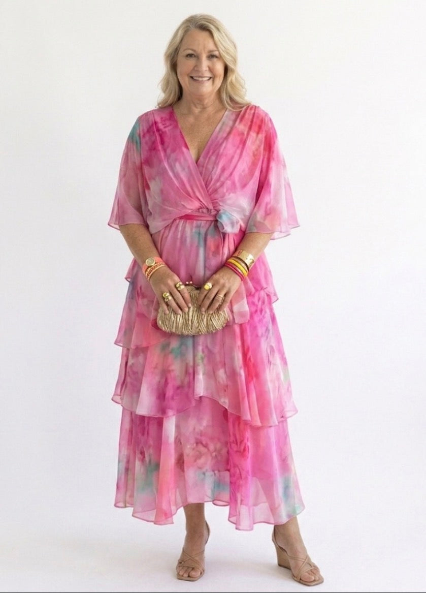 Ivy & Grace™ |Layered Floral Sun Dress