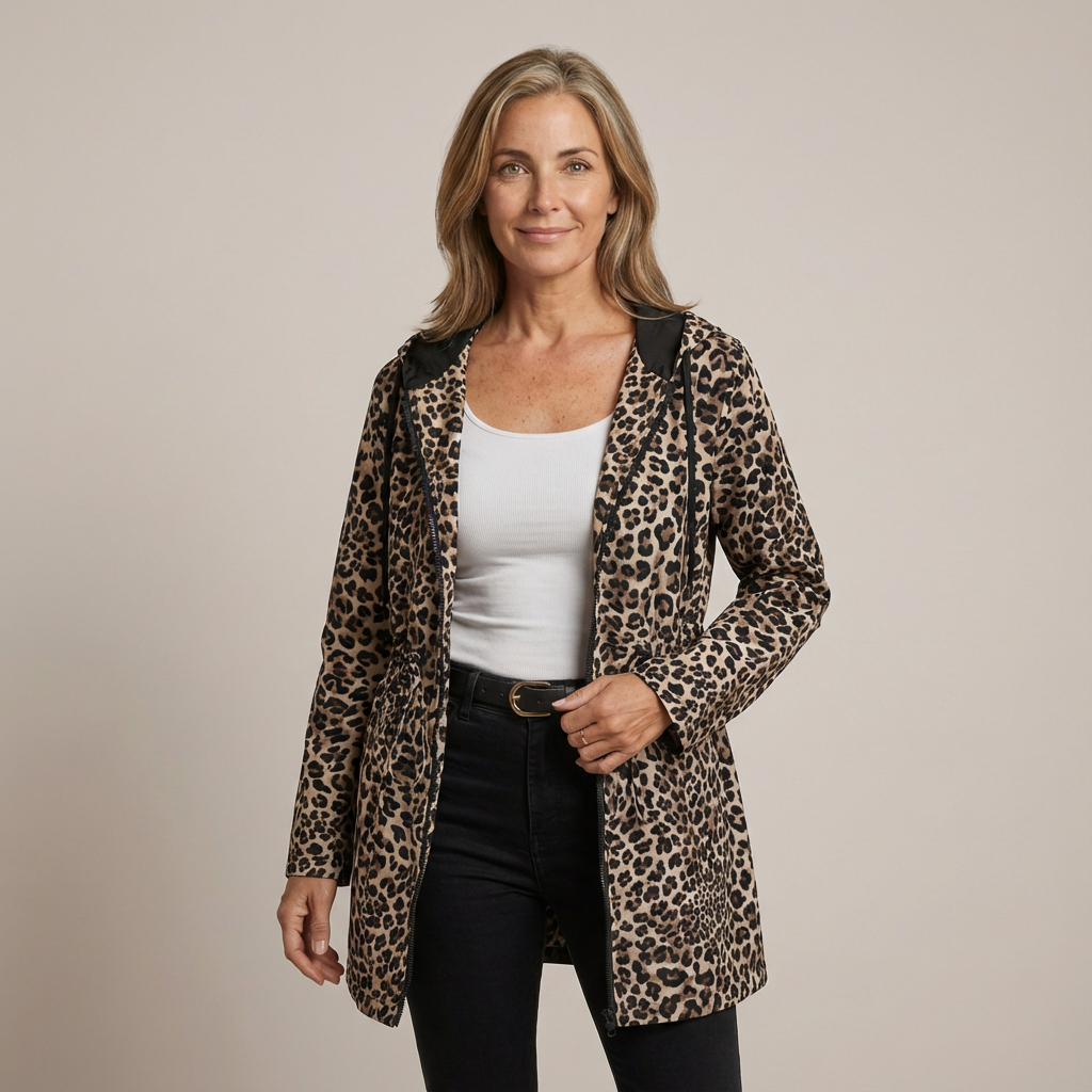 Sabine™ | Reversible Leopard Hooded Coat