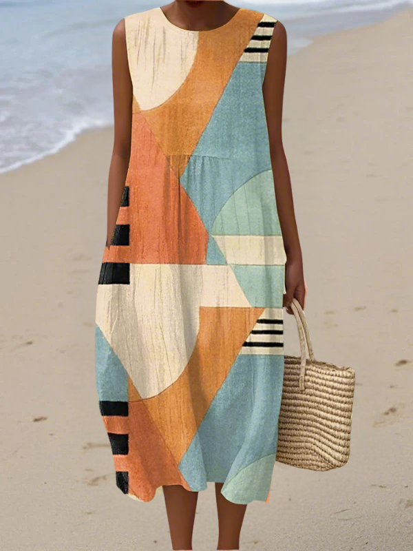 Naomi™ Geometric Midi Dress