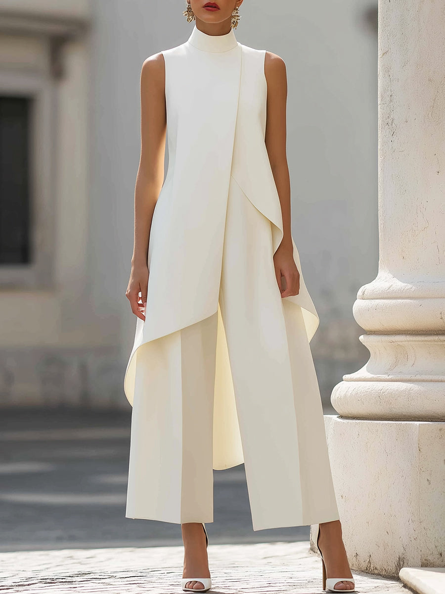 Martina | Wide-Leg Jumpsuit with Elegant Drape