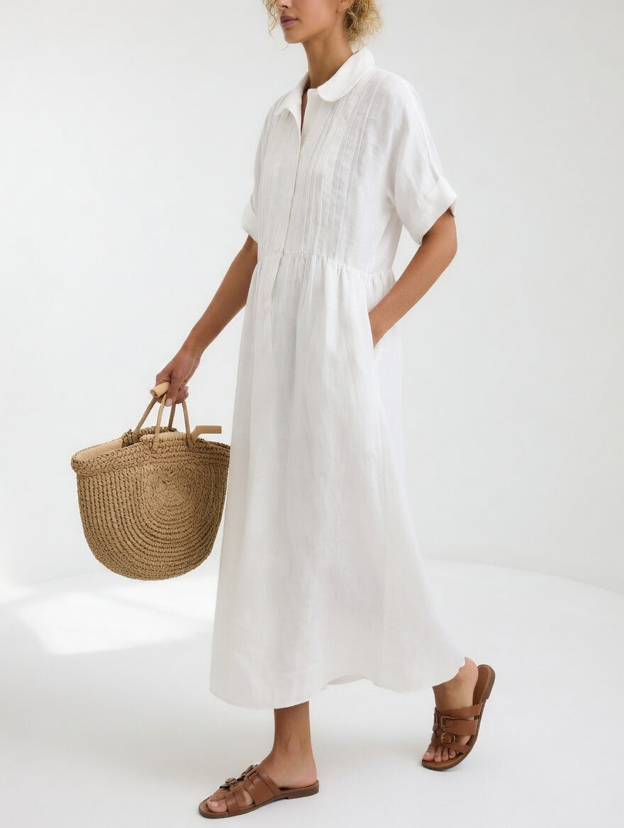 LYSANDRA™ — FLUID SHIRT DRESS