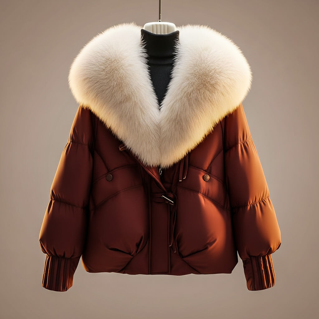 Elsie™ | Quilted Statement-Collar Coat