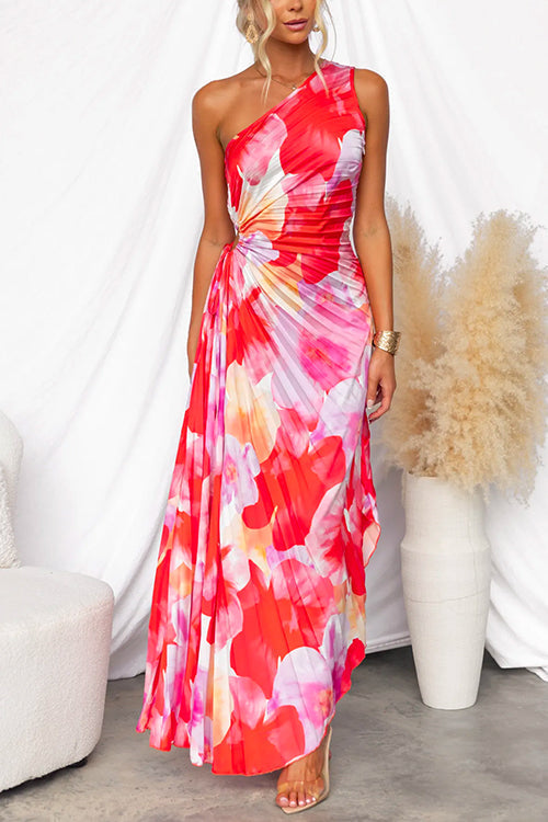 Ivy & Grace™ | Pleated One-Shoulder Dress