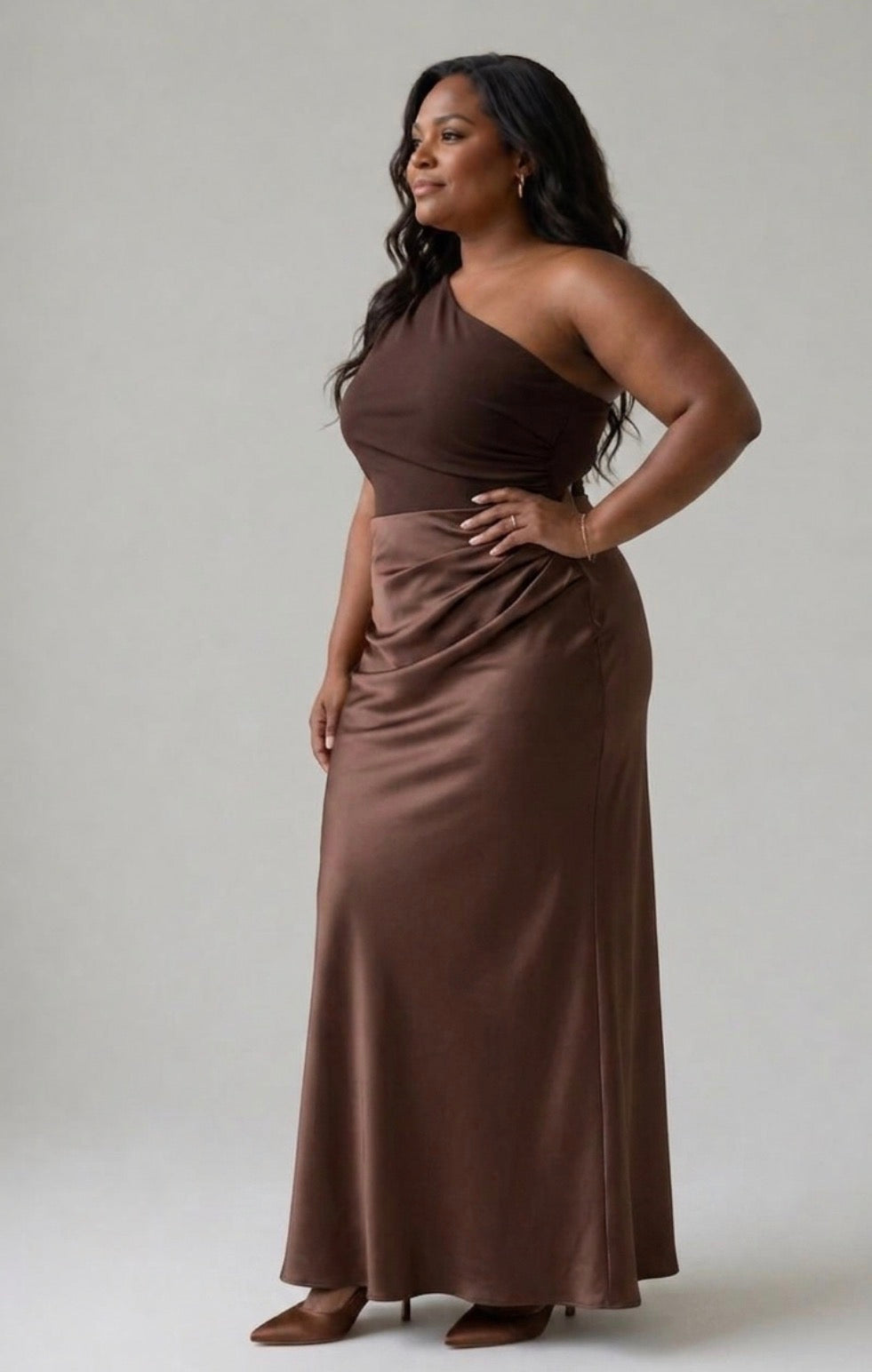 Ivy & Grace™ | Maxi Dress with a Guilt in Satin