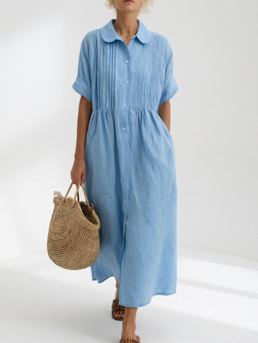 LYSANDRA™ — FLUID SHIRT DRESS