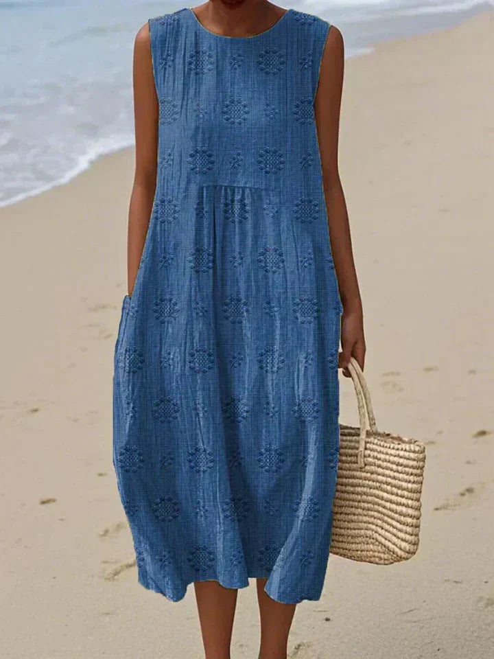 Natalie™ | SLEEVELESS MIDI DRESS