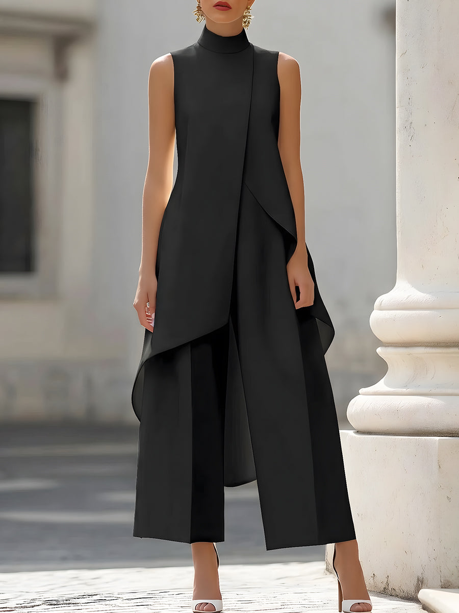 Martina | Wide-Leg Jumpsuit with Elegant Drape