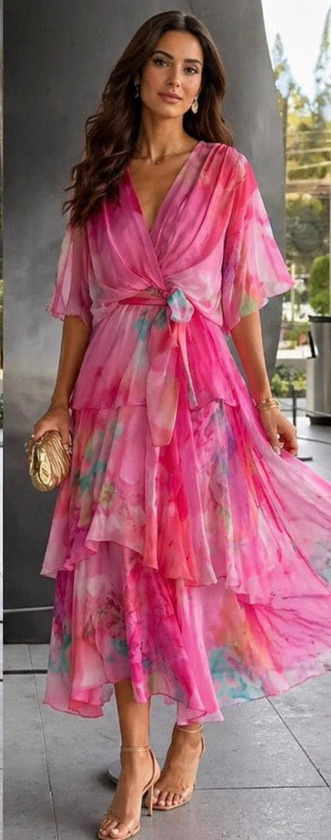 Ivy & Grace™ |Layered Floral Sun Dress