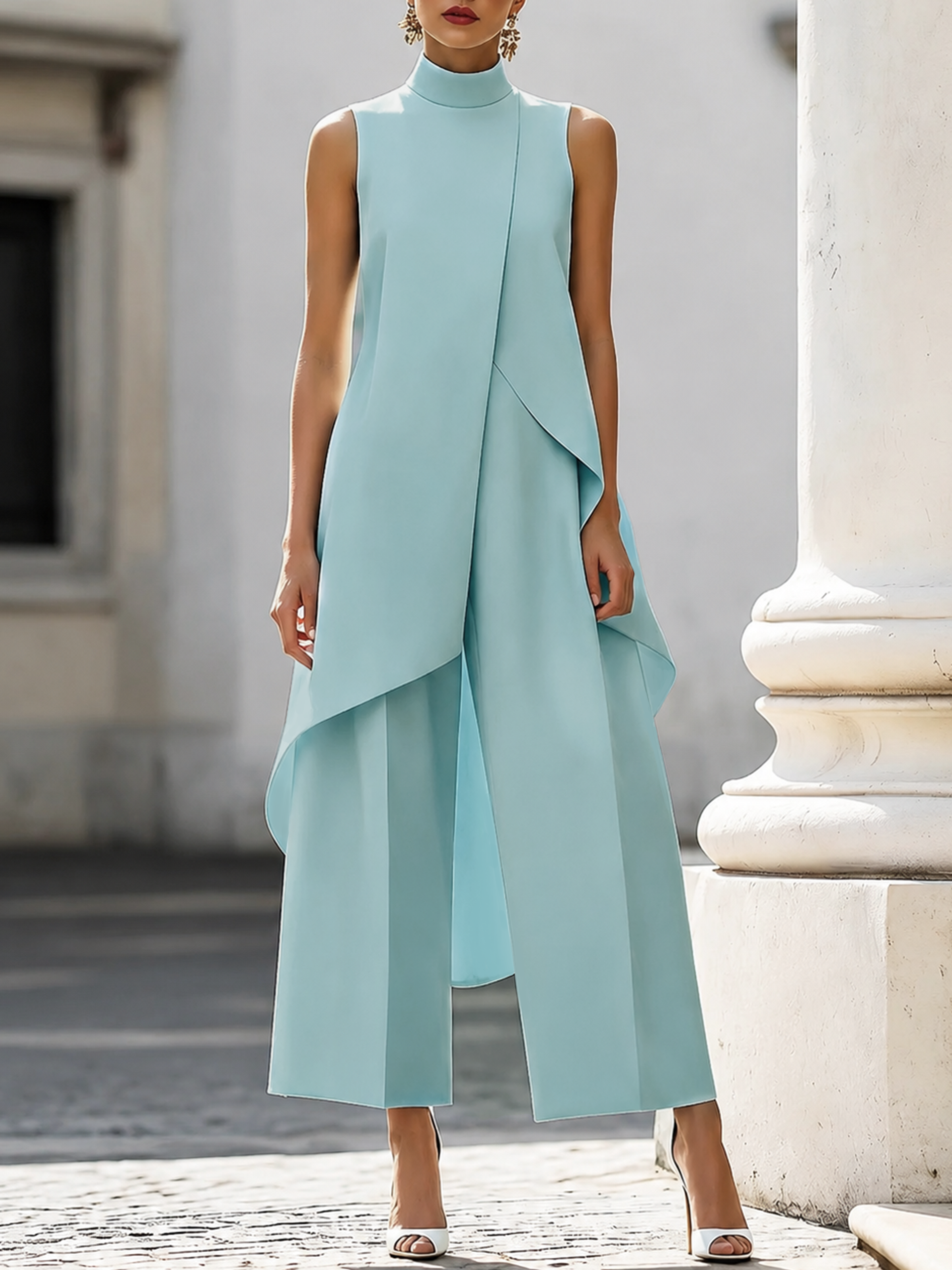 Martina | Wide-Leg Jumpsuit with Elegant Drape