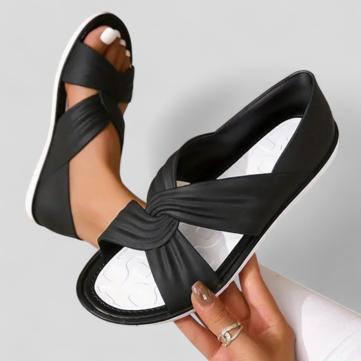 Anna™ | Supportive Cross-Strap Sandals