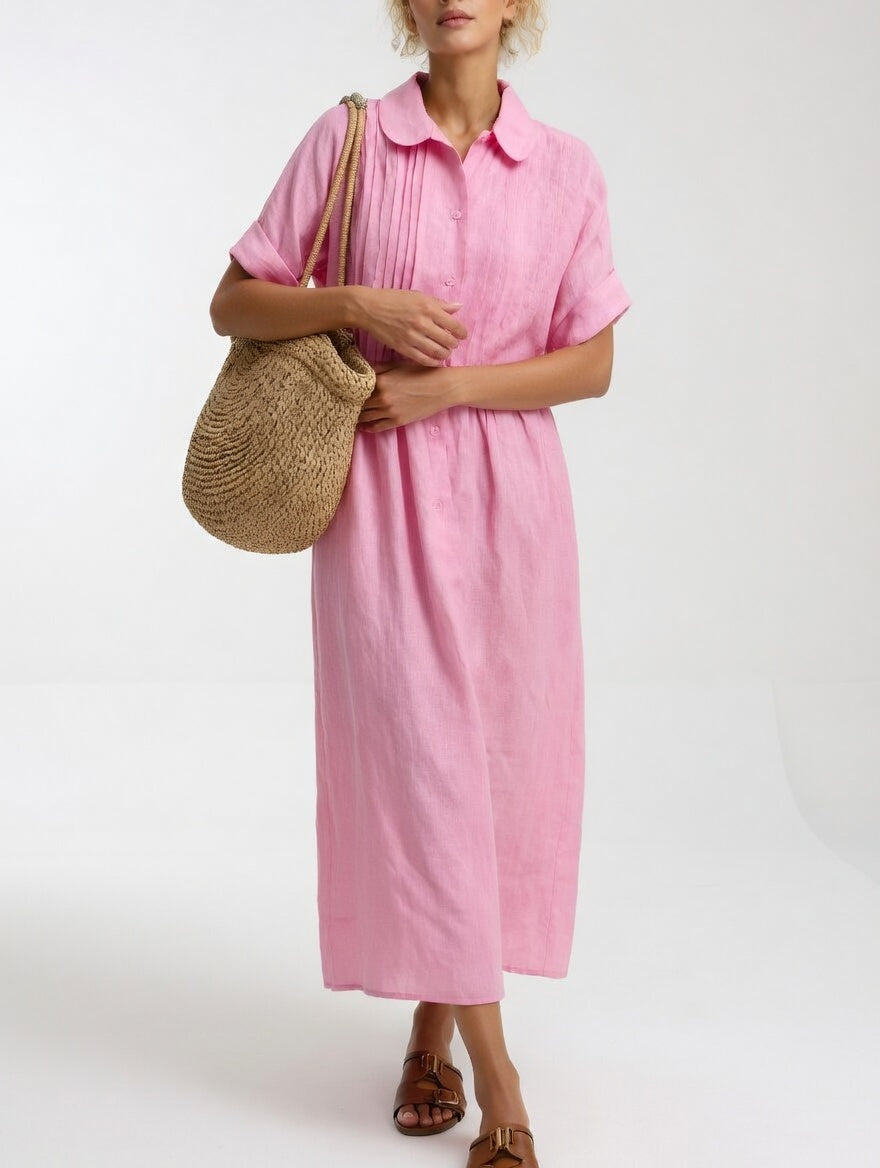 LYSANDRA™ — FLUID SHIRT DRESS