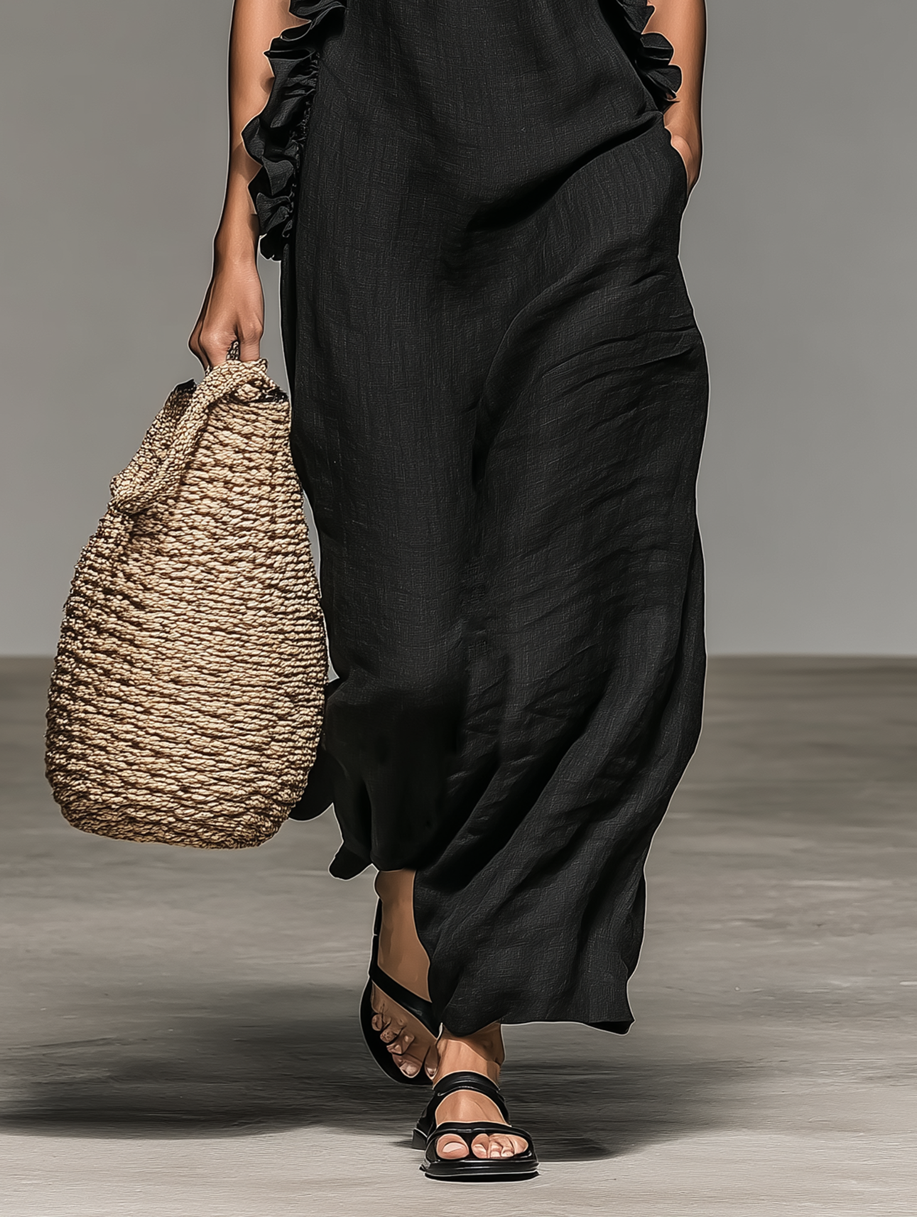 LUA | MAXI DRESS WITH POCKETS