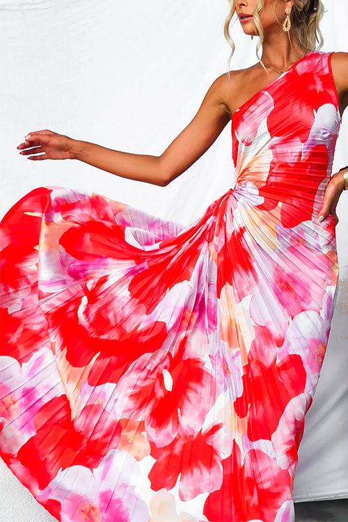Ivy & Grace™ | Pleated One-Shoulder Dress