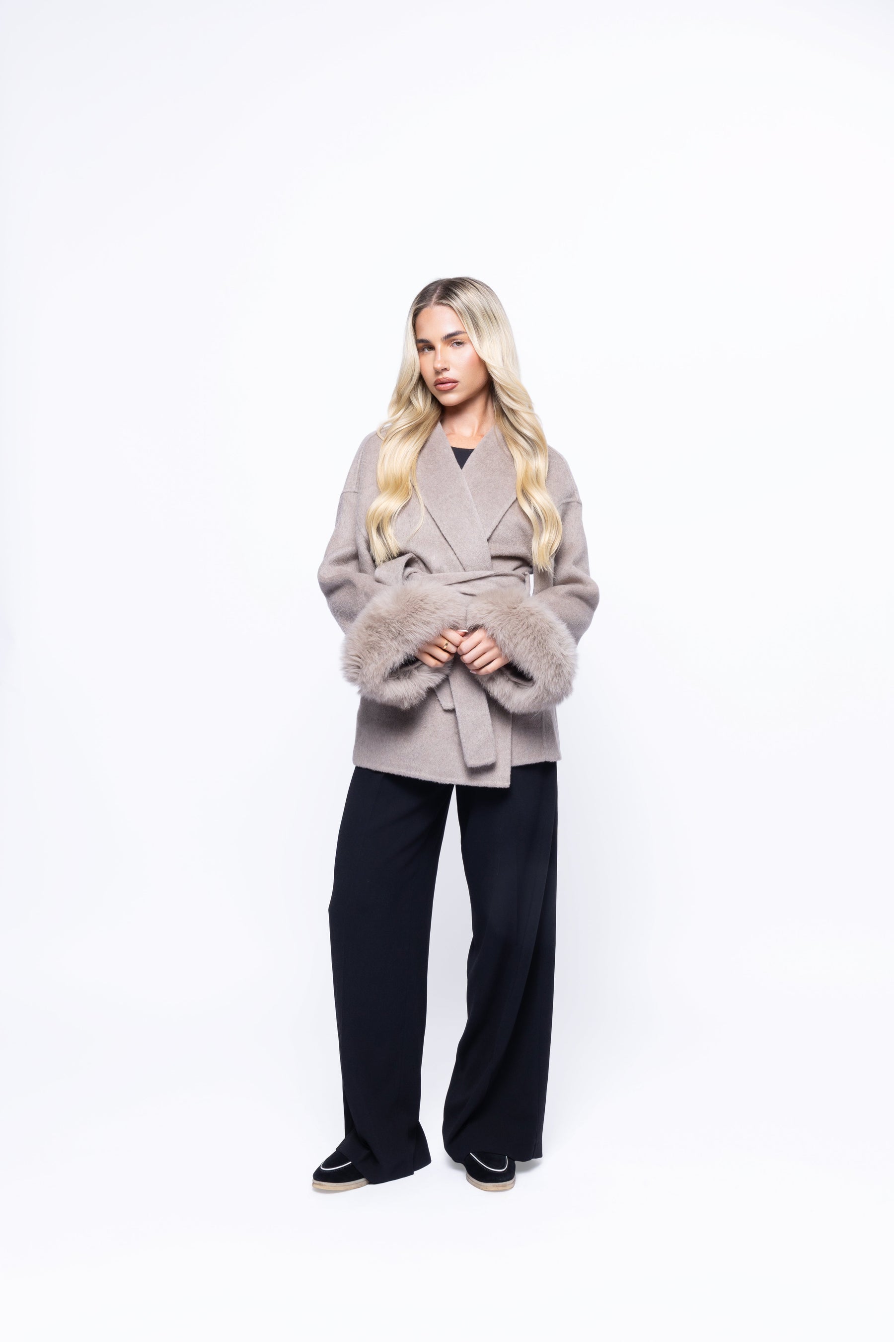 Chelsea™ | Detachable-Cuff Wool Coat