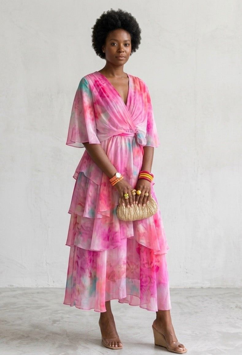 Ivy & Grace™ |Layered Floral Sun Dress