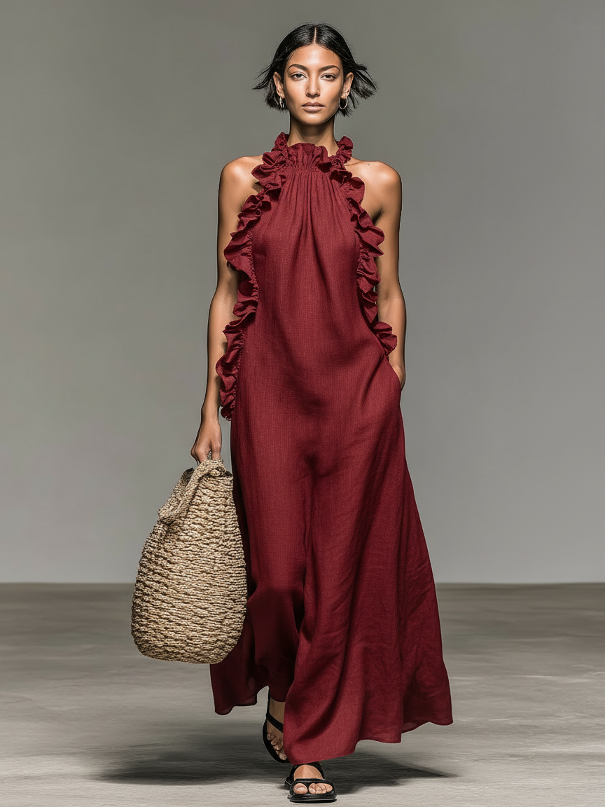 LUA | MAXI DRESS WITH POCKETS