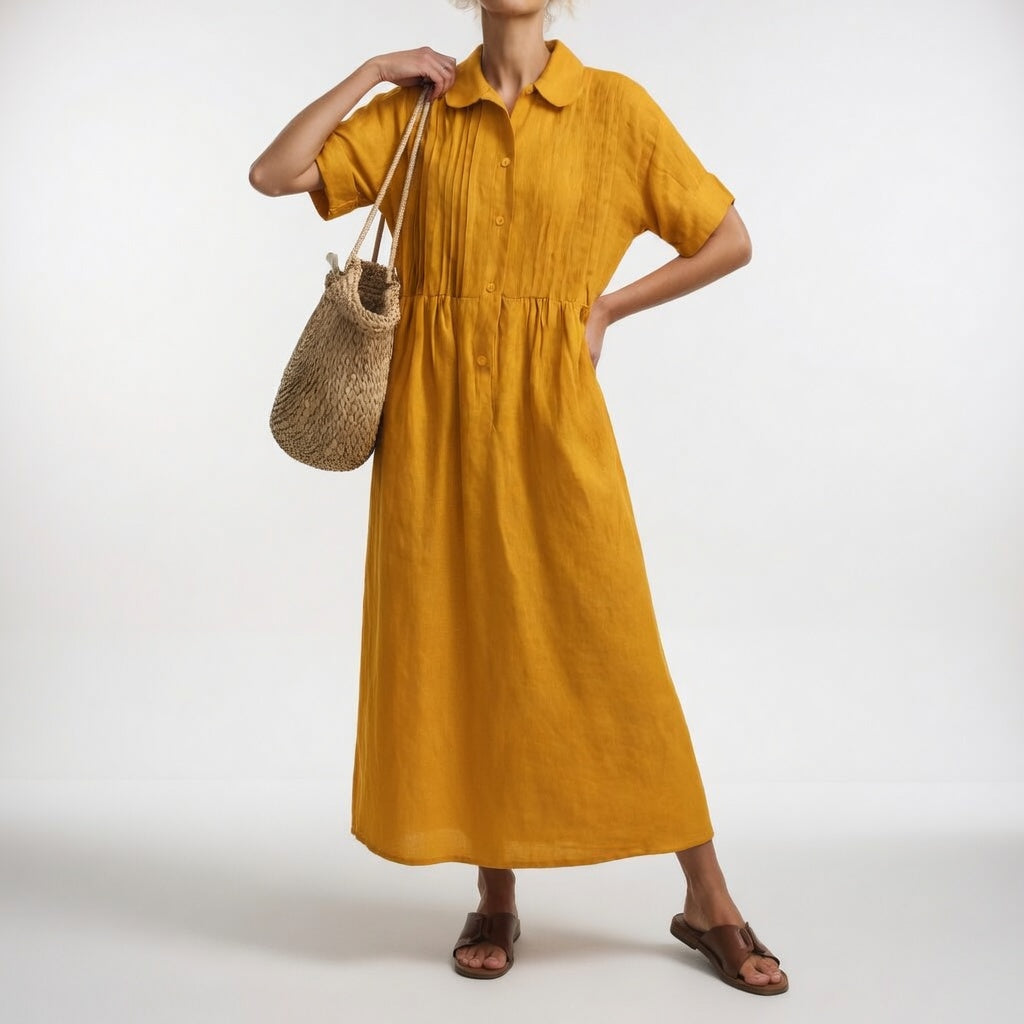 LYSANDRA™ — FLUID SHIRT DRESS