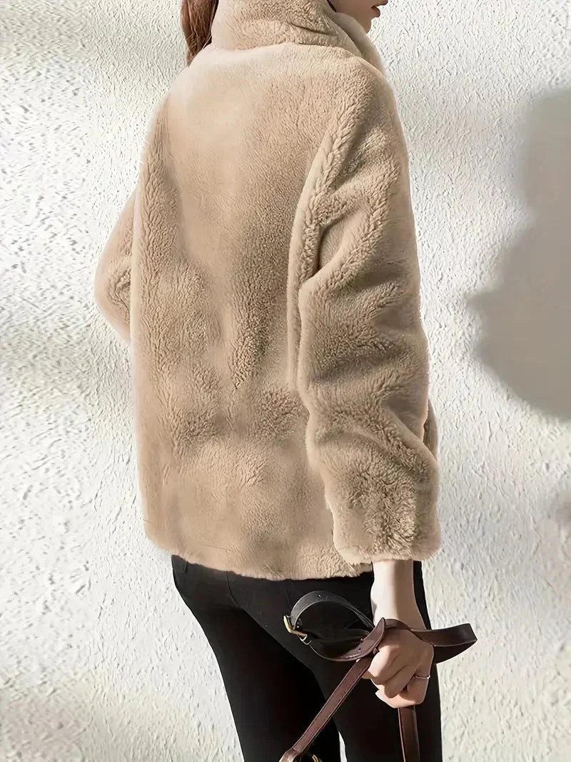 Sofia™ | Drawstring Teddy Coat