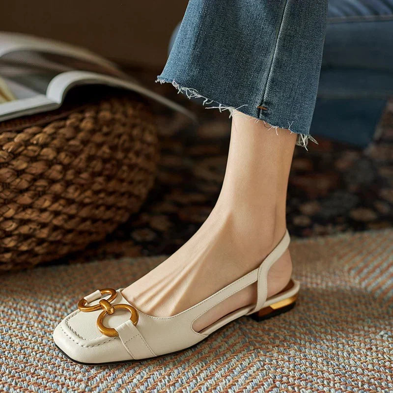 Brenna™ | Leather Buckle Comfort Sandals