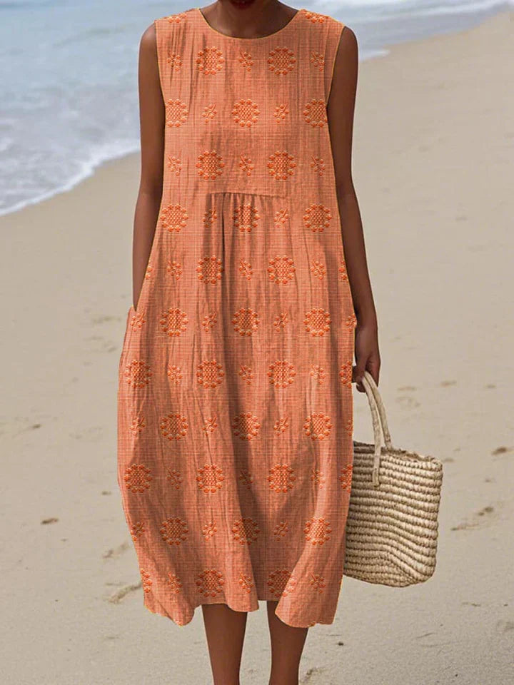 Natalie™ | SLEEVELESS MIDI DRESS