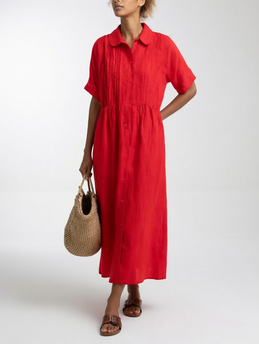 LYSANDRA™ — FLUID SHIRT DRESS