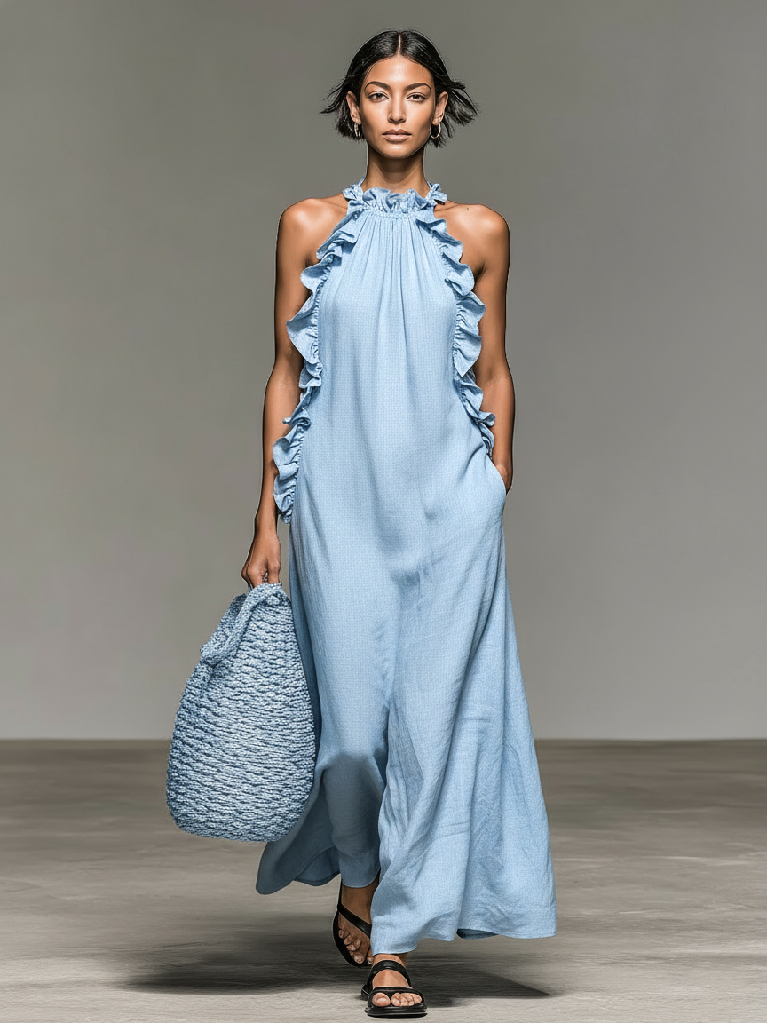 LUA | MAXI DRESS WITH POCKETS