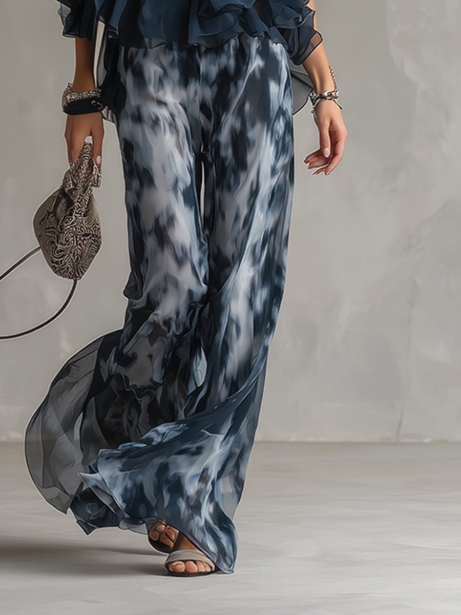 ELISE | ELEGANT AND LIGHTWEIGHT SET WITH FLOWING TOP AND WIDE TROUSERS