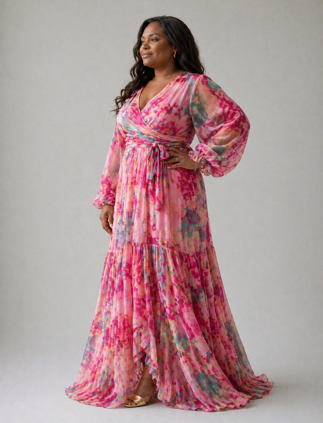 Ivy & Grace™ | Wrap Dress with Floral Print