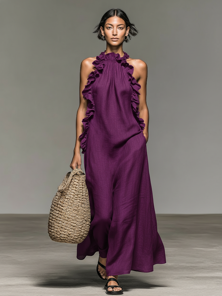 LUA | MAXI DRESS WITH POCKETS