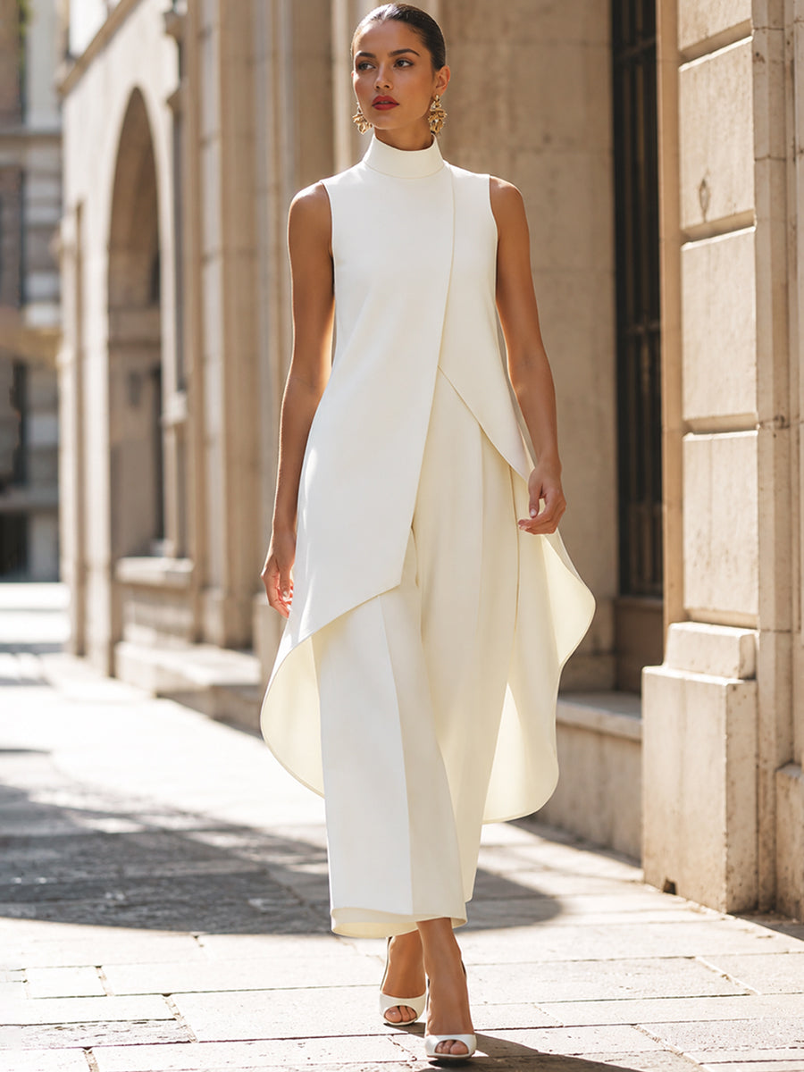 Martina | Wide-Leg Jumpsuit with Elegant Drape