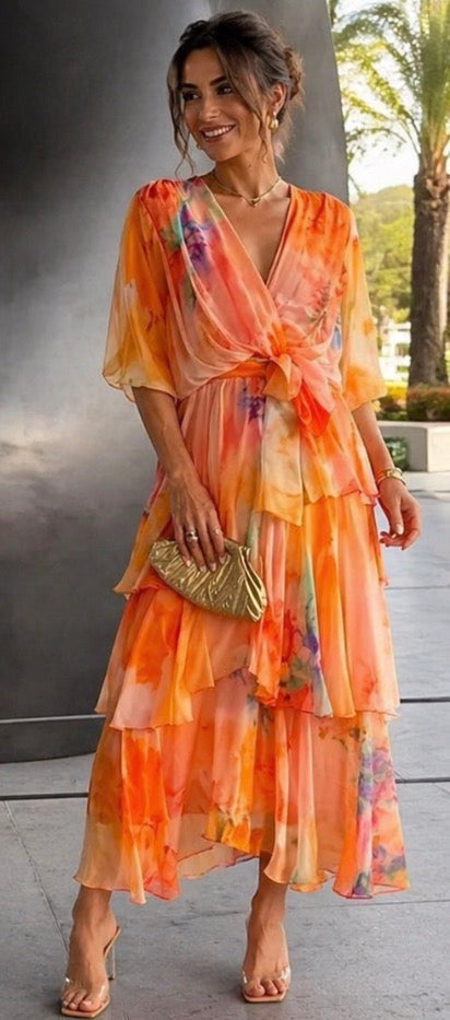 Ivy & Grace™ |Layered Floral Sun Dress