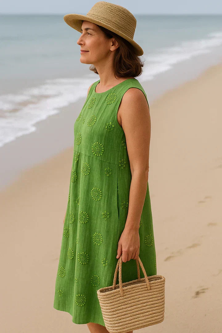 Natalie™ | SLEEVELESS MIDI DRESS
