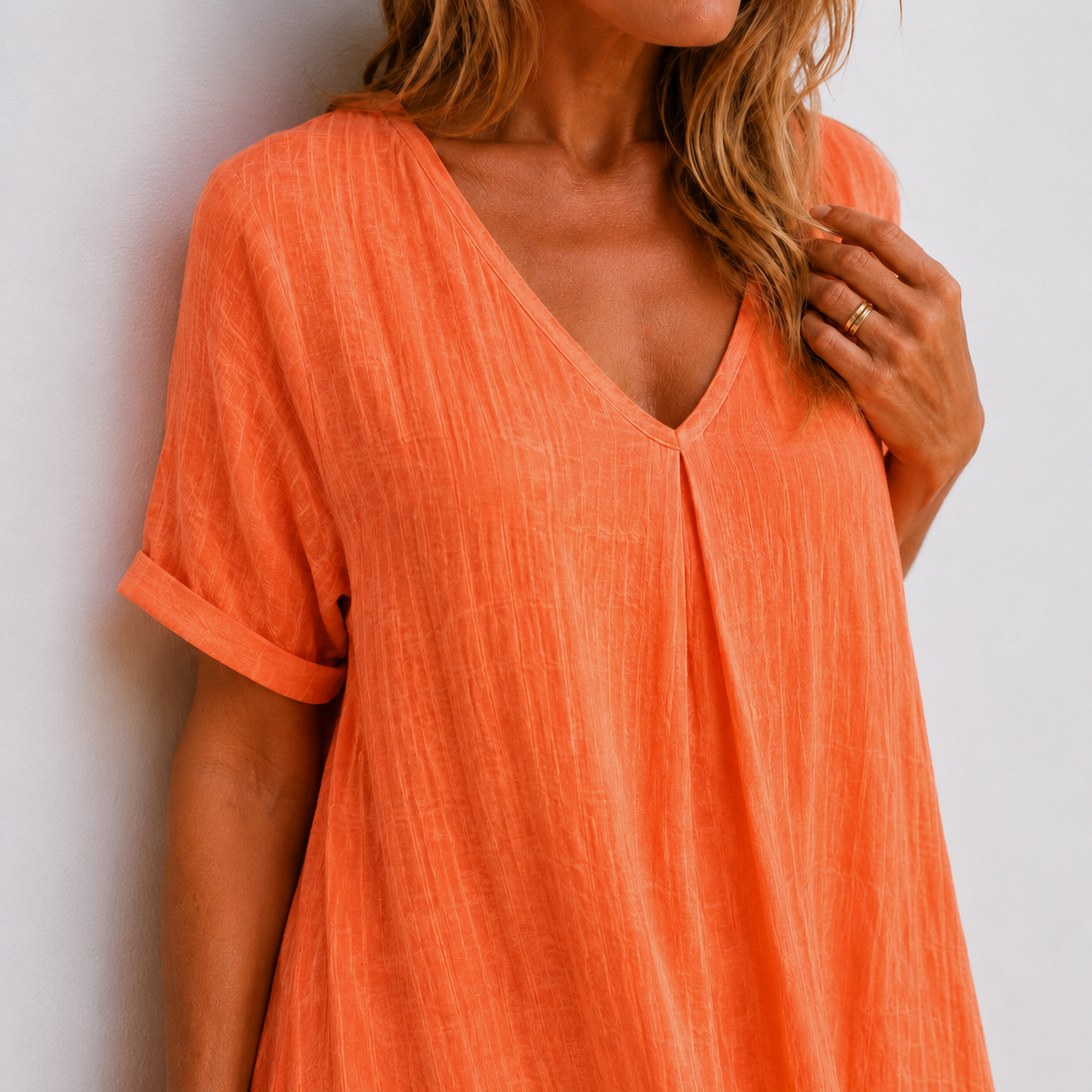 Violette - Long Fluid Linen Dress