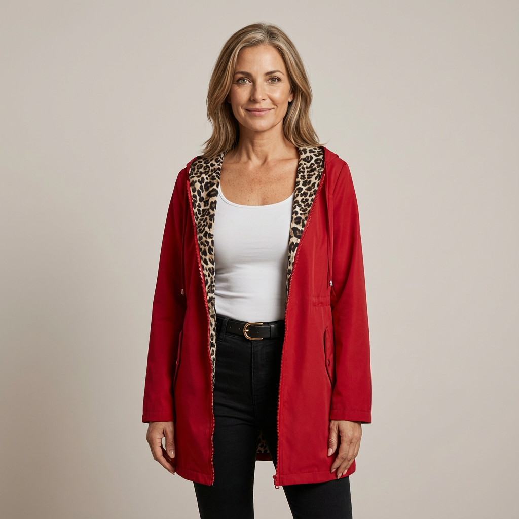 Sabine™ | Reversible Leopard Hooded Coat