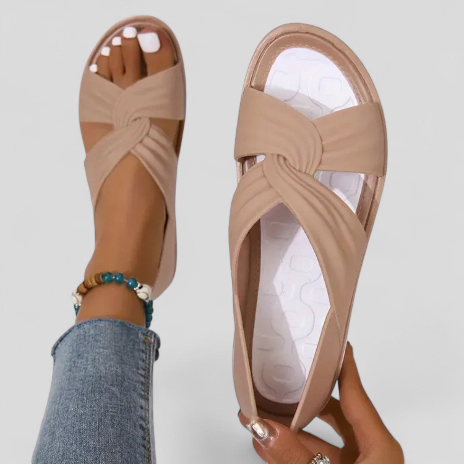 Anna™ | Supportive Cross-Strap Sandals