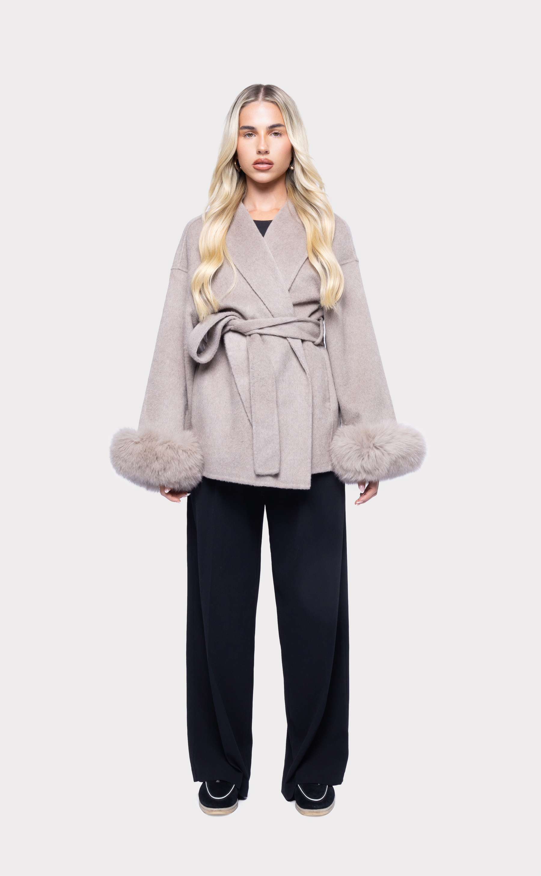 Chelsea™ | Detachable-Cuff Wool Coat