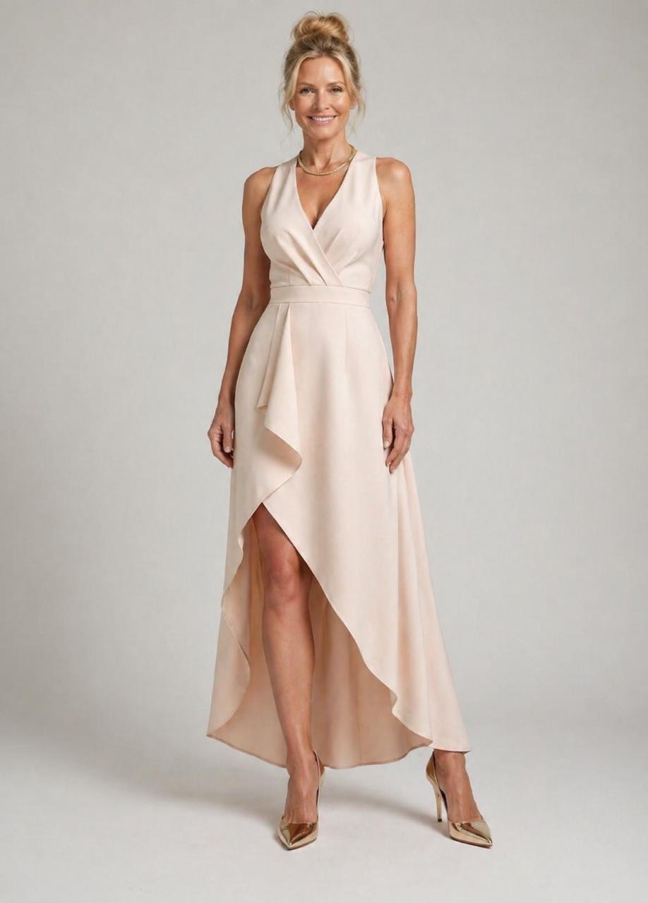 Ivy & Grace™ |Midi Wrap Dress with V-Neck