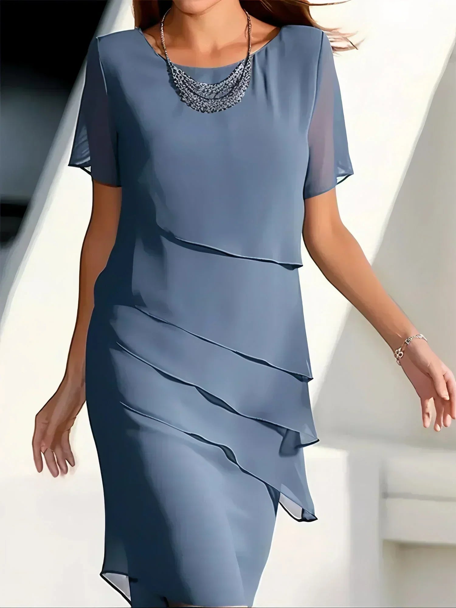 Anastasia | Layered Midi Dress