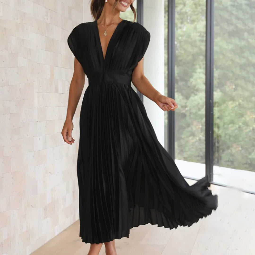 Ivy & Grace™ | Timeless Pleated Midi Dress