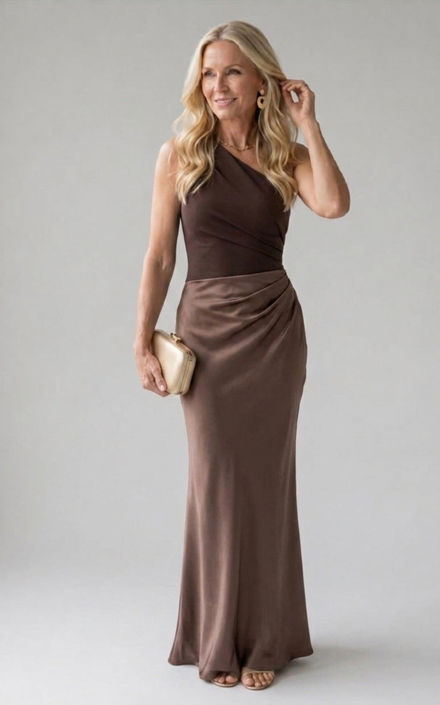 Ivy & Grace™ | Maxi Dress with a Guilt in Satin