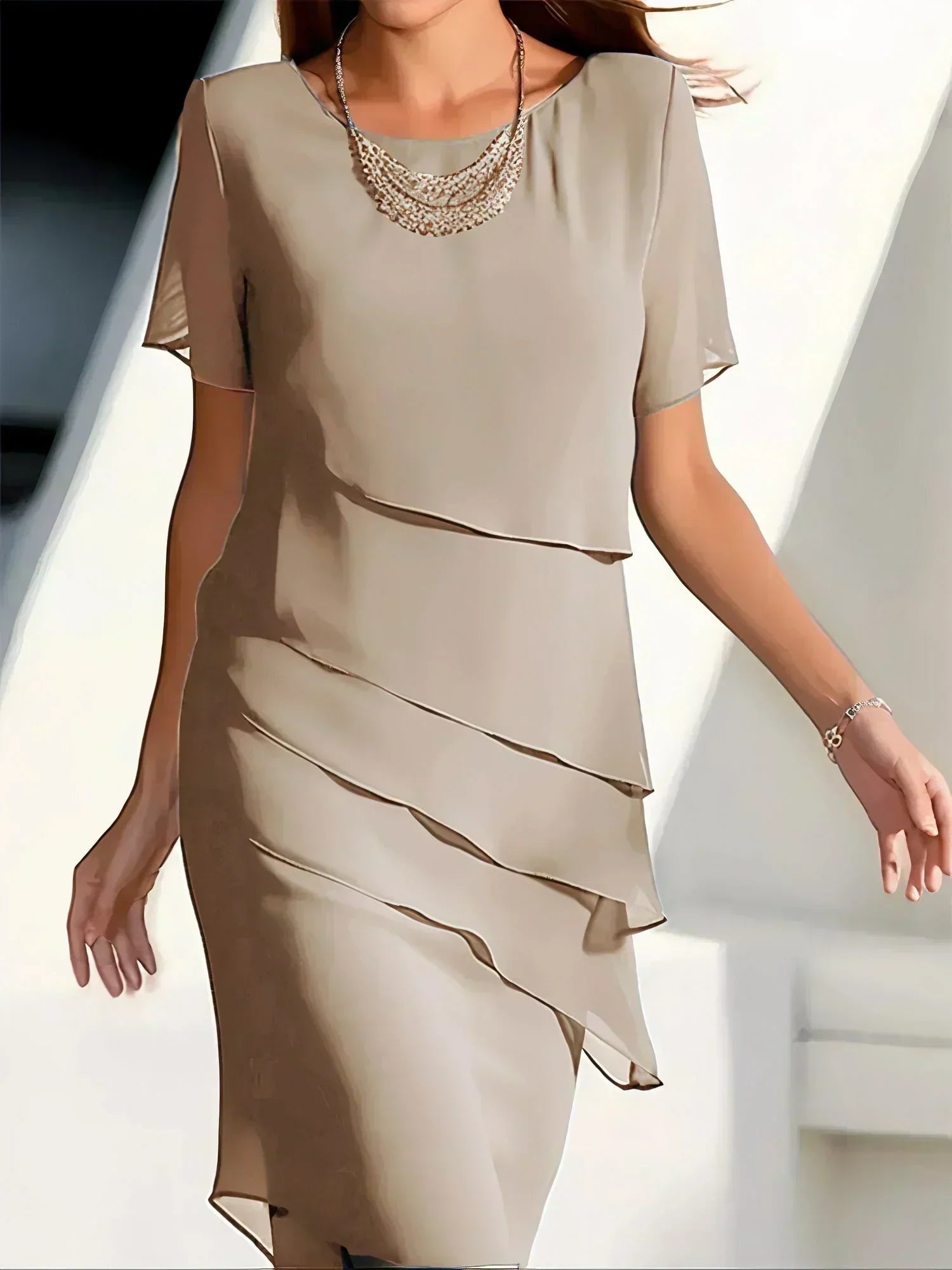 Anastasia | Layered Midi Dress