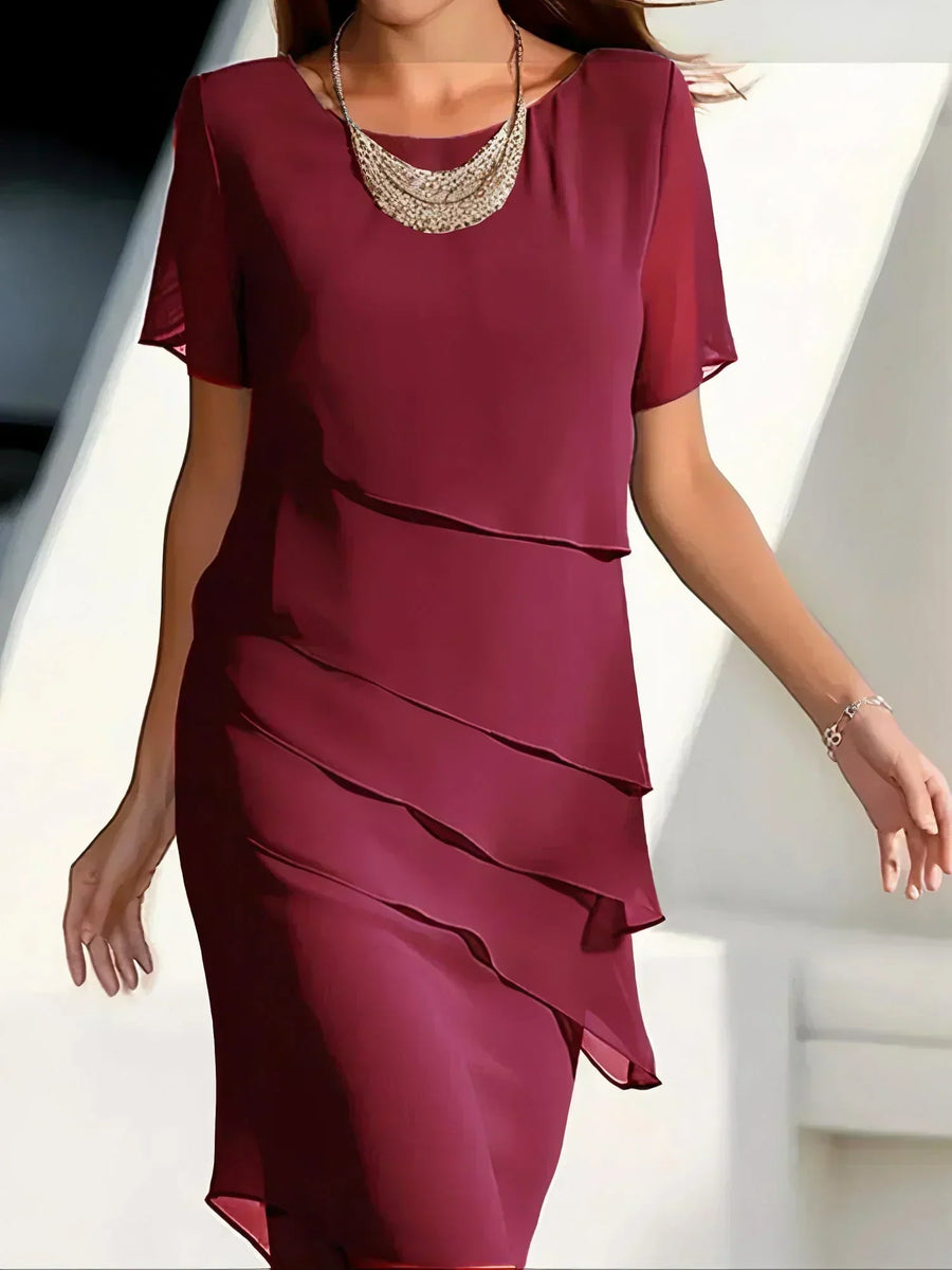 Anastasia | Layered Midi Dress