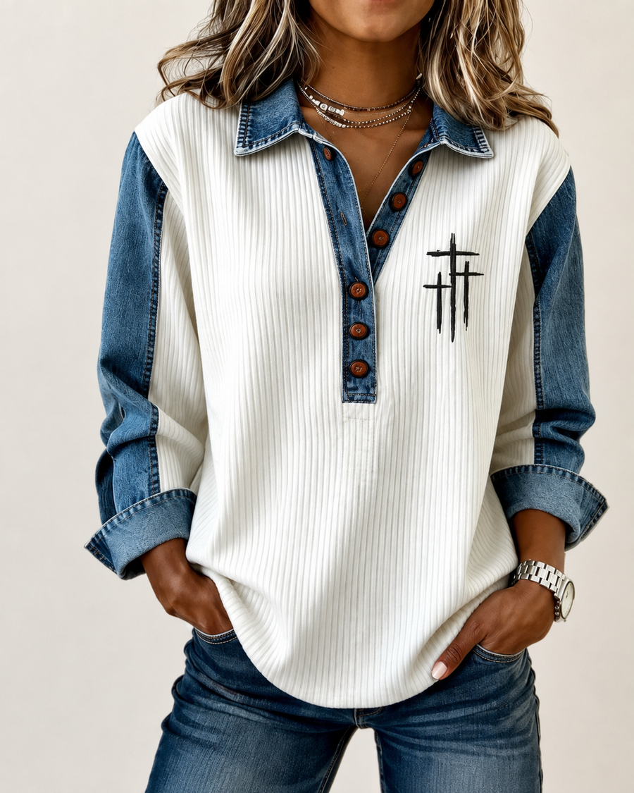 Kaia™ | Contrast-Detail Comfort Top Collection