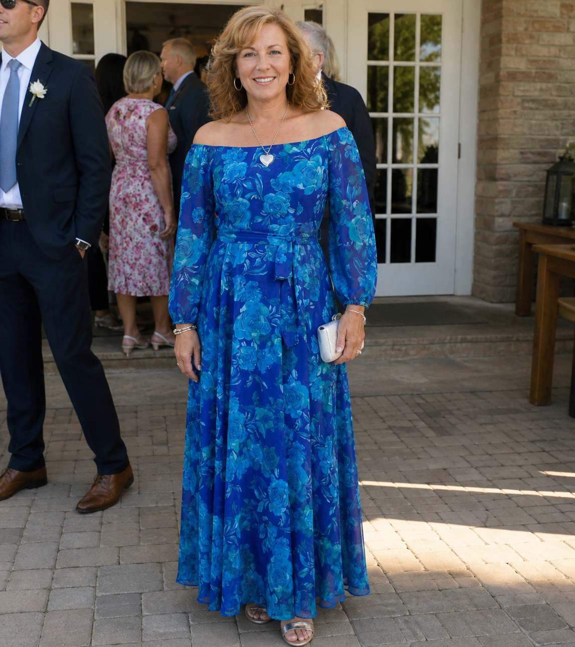 Ivy & Grace™ | Off Shoulder Floral Maxi Dress