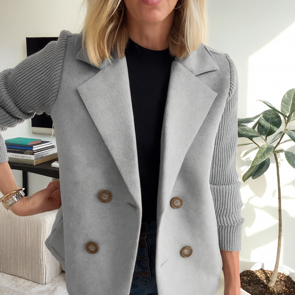 Sasha™ | Ribbed Blazer Coat